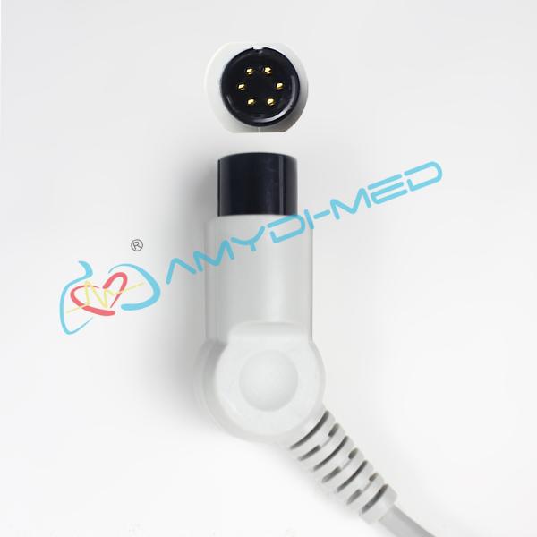2.4M Cable 0.9M Leads 10 Lead Ecg Cable Round 6 Pin Surgical Supplies