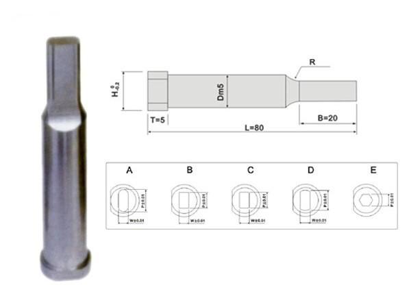 Stainless Steel Die Punch Pins SKH40 HRC 60 PVD Coating Non-Standard