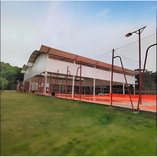 Retractable Roof Tennis Court Outdoor Use In Both Sunny And Rainy Days