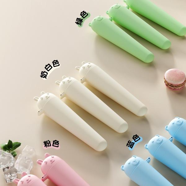 Premium Food-Grade Silicone Popsicle Molds – Crack-Resistant, Odorless & Perfect For Smoothie Pops! Cartoon Ice Pop Molds BPA-free Silicone Leak-proof & Flexible