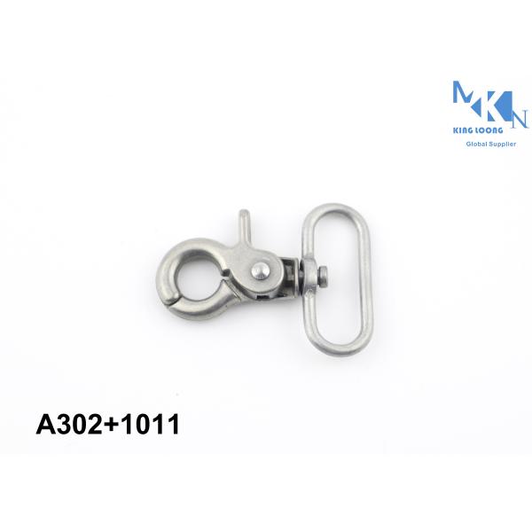 Flexible Swivel Clasp Hooks / Small Spring Snap Hook Silver Surface