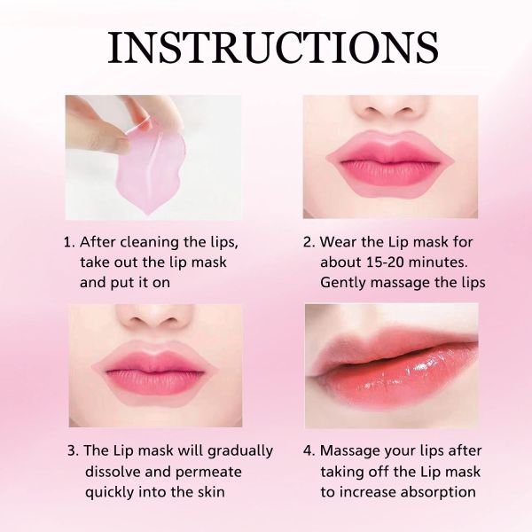 Whitening Hydrating Lip Care Mask Private Label Collagen Lip Mask Customized Color