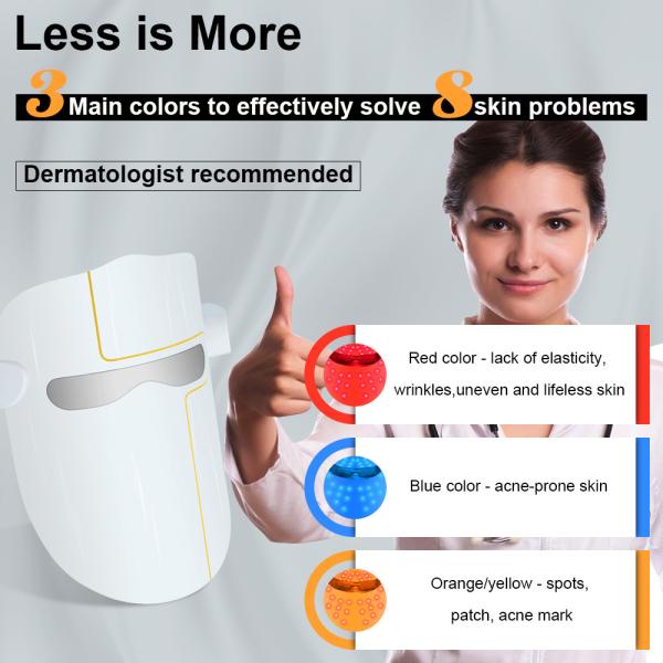 Перезаряжаемые красная голубая светлая терапия СИД лицевого щитка гермошлема для Ance/анти- вызревания