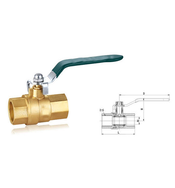 Forged Brass Water Valve DN20 DN25 Brass Ball Valve CW617N CW614