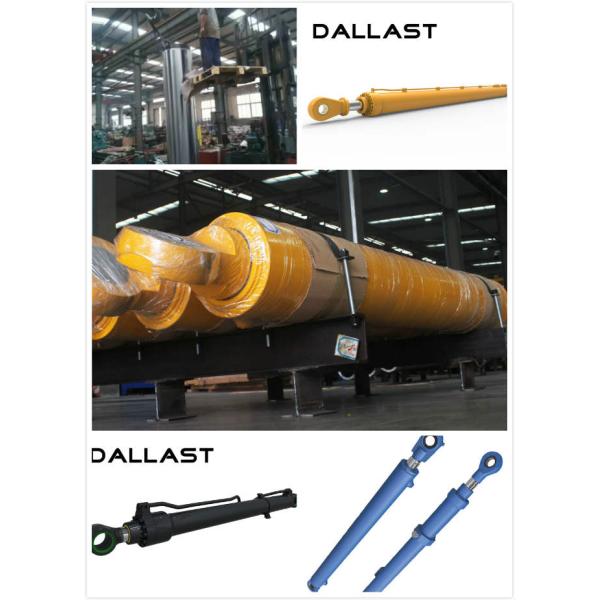 Cilindro hidráulico del reborde industrial, cilindro hidráulico de alta presión