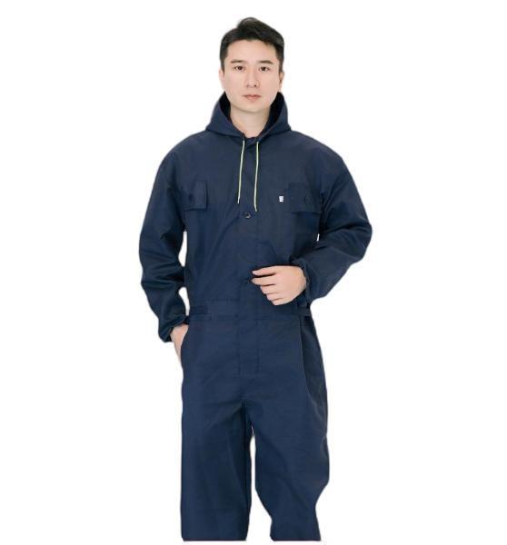 Industrial One Piece Work Clothes Blue Coverall Labor Protection Clothing Dust Proof For Men