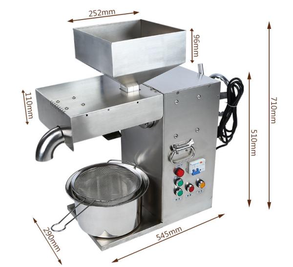 Hydraulic Homemade Oil Press Machine , Home Olive Press Machine Lightweight