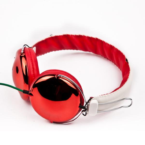 3.5mm Aux Jack Wired Foldable Headphones for Kids with Adjustable Headband and retro classic dome shape