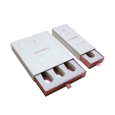 Caixa de empacotamento cosmética de papel do estilo luxuoso feito sob encomenda da gaveta para chicotes ou escova da composição