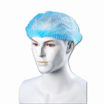 Hospital Nursing PP Disposable Mob Cap / Clip Bouffant Surgical Caps