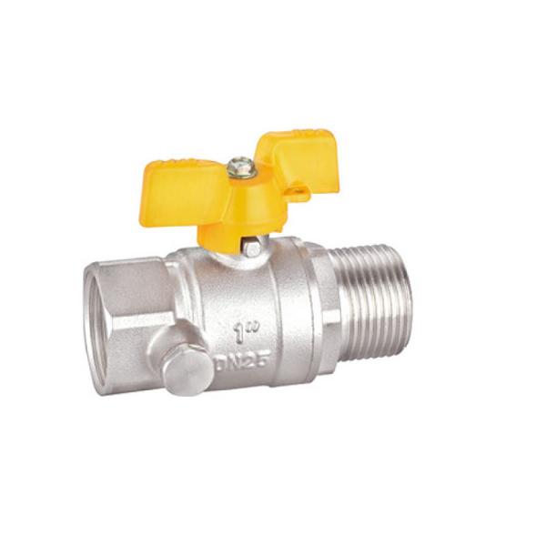 Válvula de Esferas de Brass Gas Ball Valve 3 Quarter Inch Valve de Esferas de Brass BV1027-MF Threaded ISO228/1