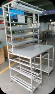 Lean pipe workbench/Assembly line
