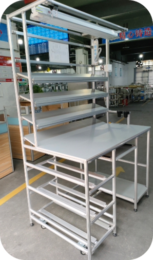 Lean pipe workbench/Assembly line