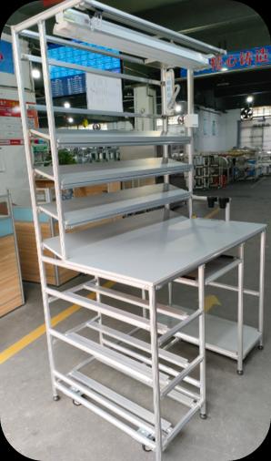 Lean pipe workbench/Assembly line