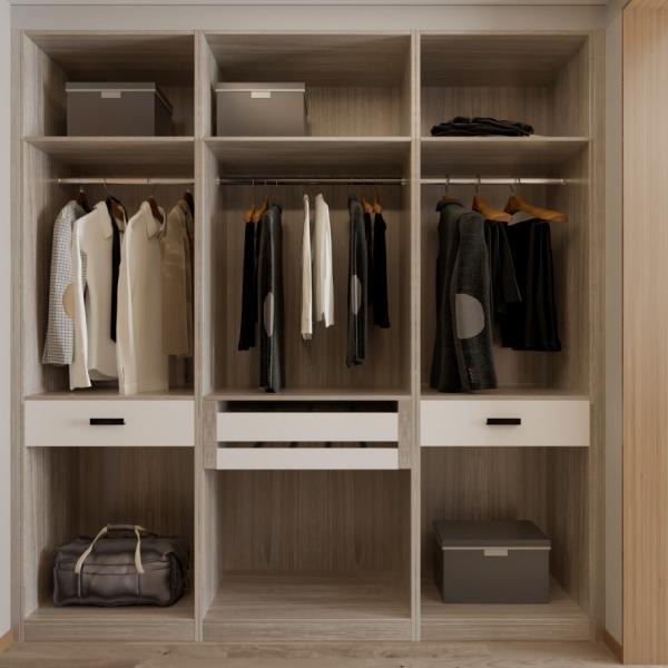 Premade 6x6 Walk In Closet Cupboard Dressing Room Wooden Lacquer