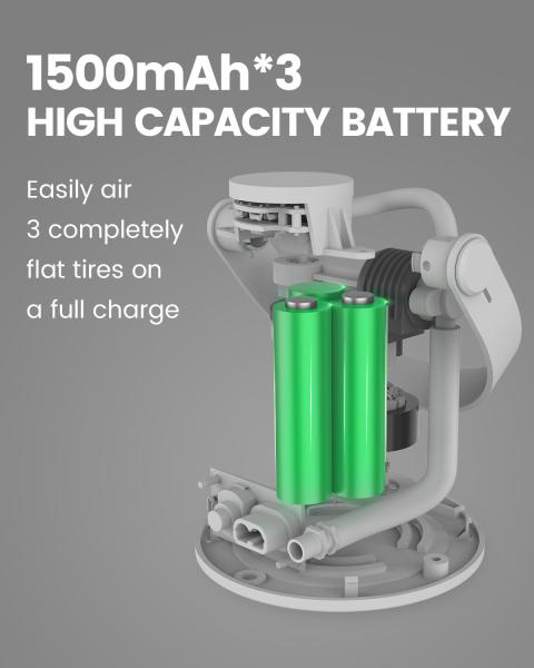 Portable Mini Cordless Air Pump Car Air Compressor YANTU A05 Wireless 12V Tire Inflator