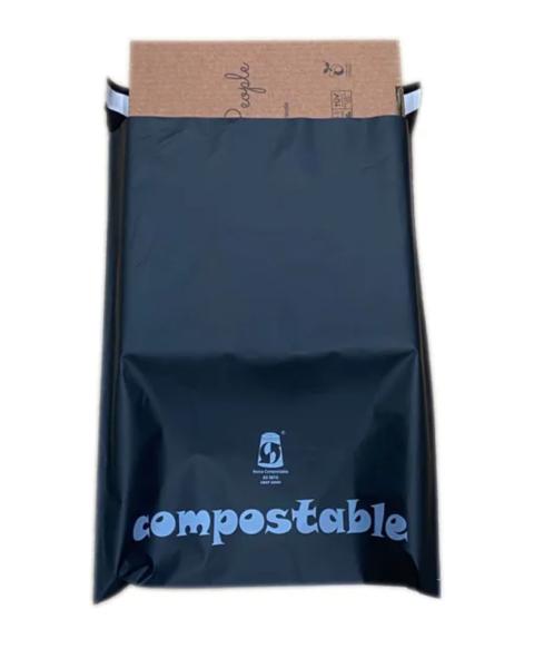 Custom Cornstarch Eco Friendly Compostable Biodegradable Non Plastic Poly Selfadhensive Mailers Mailing Bags With Logo