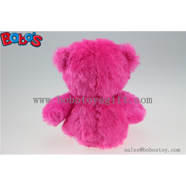 20cm Hot Pink Lips Plush Bear Toy as Valentine Promotional Gift