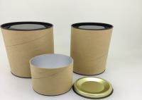 Tubo de papel para alimentos, embalaje de cartón ecológico de alta calidad, diseño personalizado para té y café