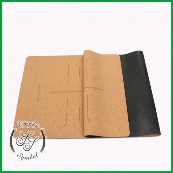 Patterned Cork Yoga Mat,ECO-Friendly Yoga Mat,Gym Mat