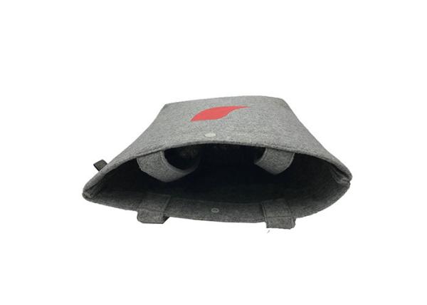 Felt 100 Polyester Tote Bags Dark Grey Felt Tote Bag ISO9001