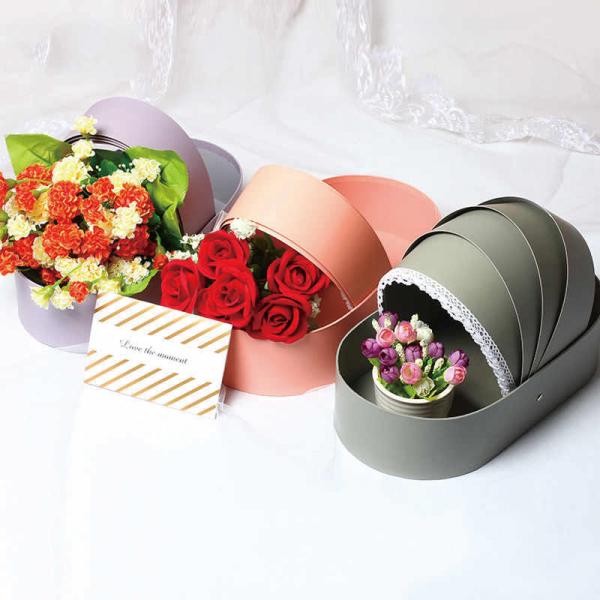 Le berceau de carton d'OIN a formé la boîte de fleur de papier 1200gsm de 2mm