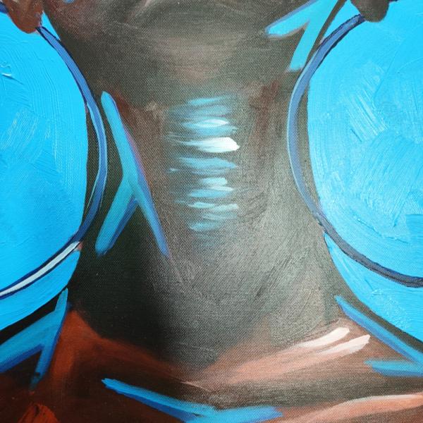 Pintado a mano figura retrato bailarín pintura al óleo para la personalización Popular diseño de decoración para el hogar