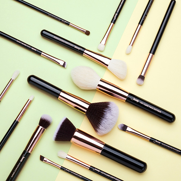 Jessup 15pcs Black/Rose gold Multitask Essential Makeup Brush Set Makeup Tools Beauty Brand Hong Kong T160