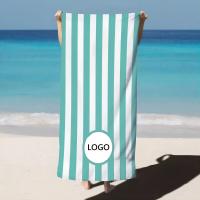 Personnalisez la microfibre avec des serviettes de plage de sublimation d'impression personnalisée de logo