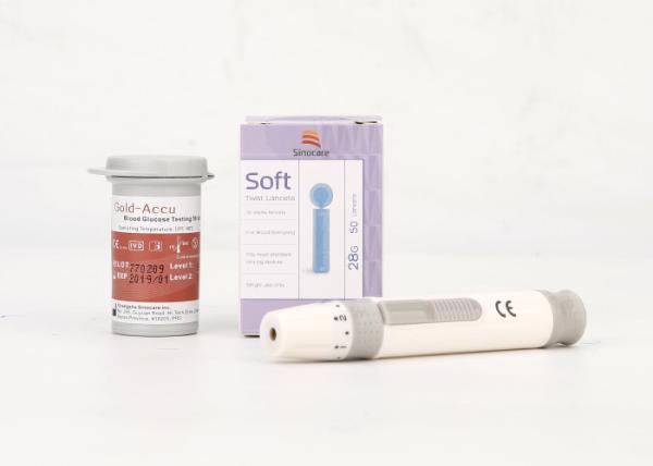 Xylose Blood Glucose Strips 20-600mg/dL Test Range 20-70% HCT FDA Approved