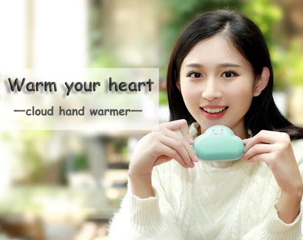 New Fashion Gift 3600mah Mini Cloud Hand Warmer Mobile charger Power Bank