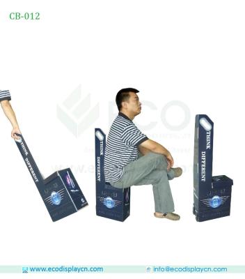 Folding Shopping Trolley Bag With Chair, Cardboard Trolley Bags For Exhibition