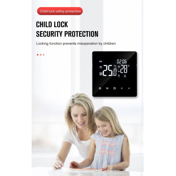 Alexa Voice Control Smart WiFi Underfloor Heating Thermostat Programmable Touch Screen