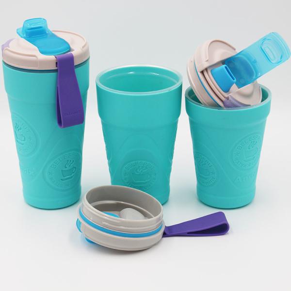 Large Capacity 560ml Couples Water Bottles Creative Travel Use