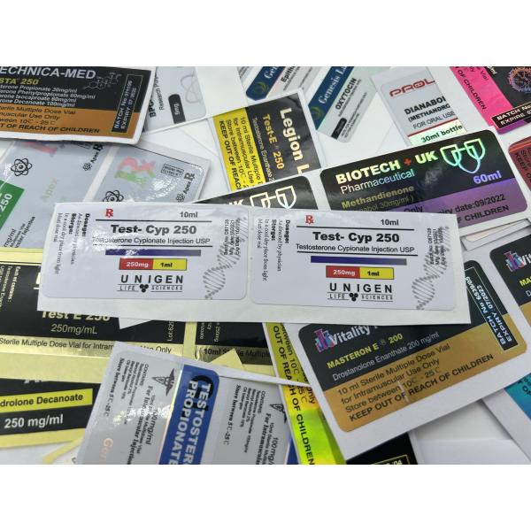 Фармацевтическая голограмма Winstrol Oil Base 10 мл Флакон 10 мл Этикетки на флаконах