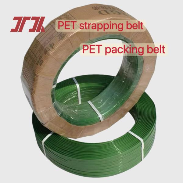 Automatic PET strapping 16mm PET packing belt for production of 100% PET bottle flakes or crushed materials