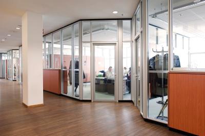 Système panoramique Mur de séparation en verre en aluminium pour résidentiel