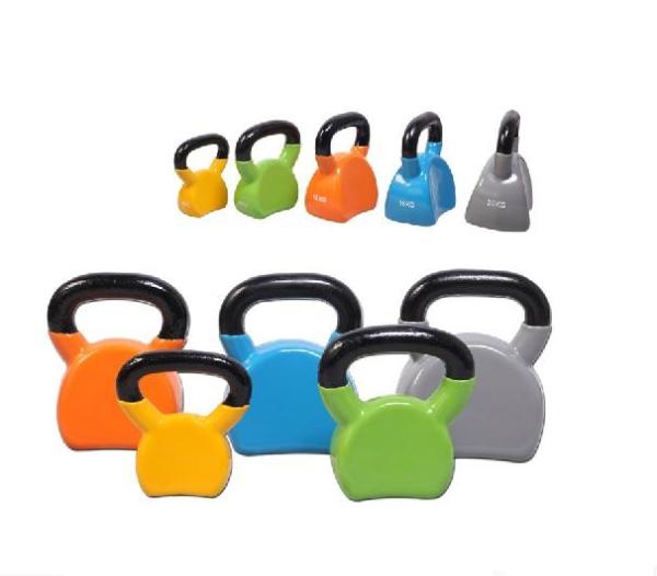 Colored Fitness Equipment Kettlebell PVC Coated Neoprene Kettlebell