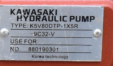 Гидронасос гидронасоса К5В80ДТП Кавасаки экскаватора Хюндай Р160-7 главный