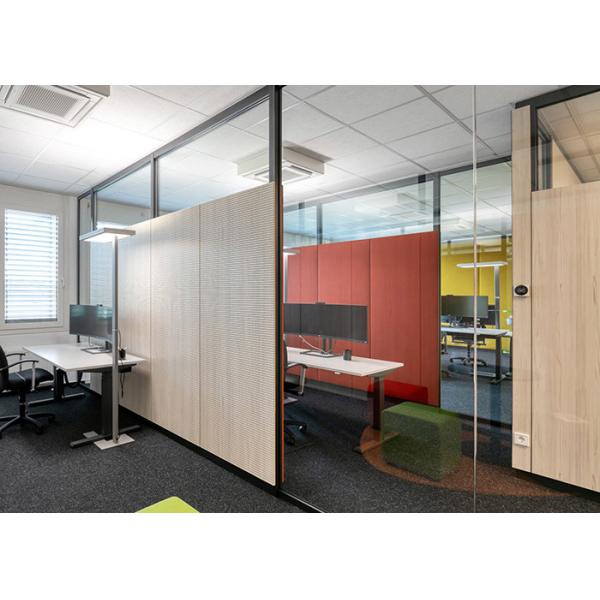 Sturdy And Long-lasting Glaszed Partition Wall With Tempered Glass Insulation Wall