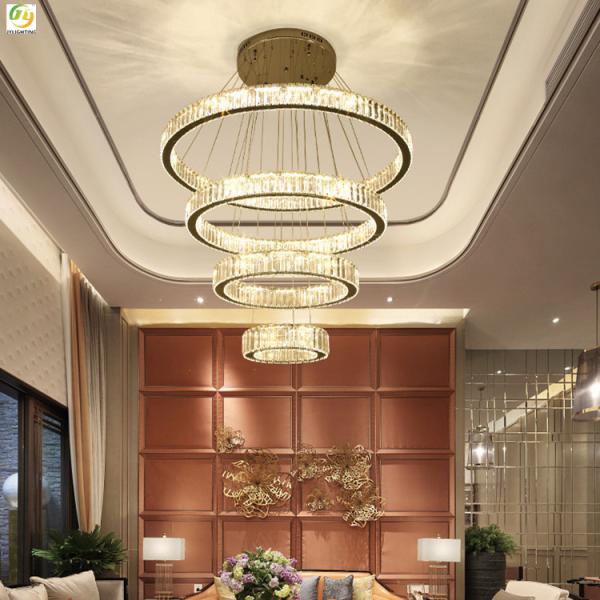 Света кольца СИД Кристл металла спальни D20 декоративное современного роскошное