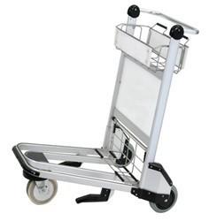 Portable 3 Wheels Smart Cart Airport , Luggage Cart Trolley For Hotel Staff, Airport Luggage Trolley