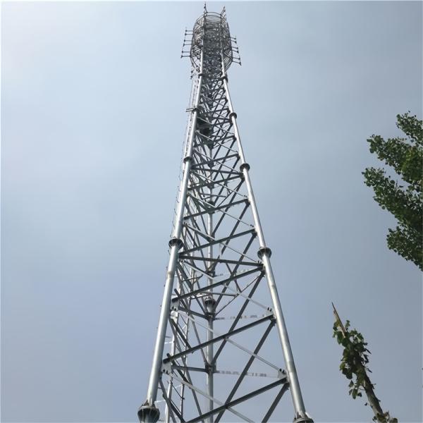 3 Leg Galvanized Tubular Antenna Tower Wifi Signal Bts Televisions Cell Phone Radio Gsm Communication Steel Tower