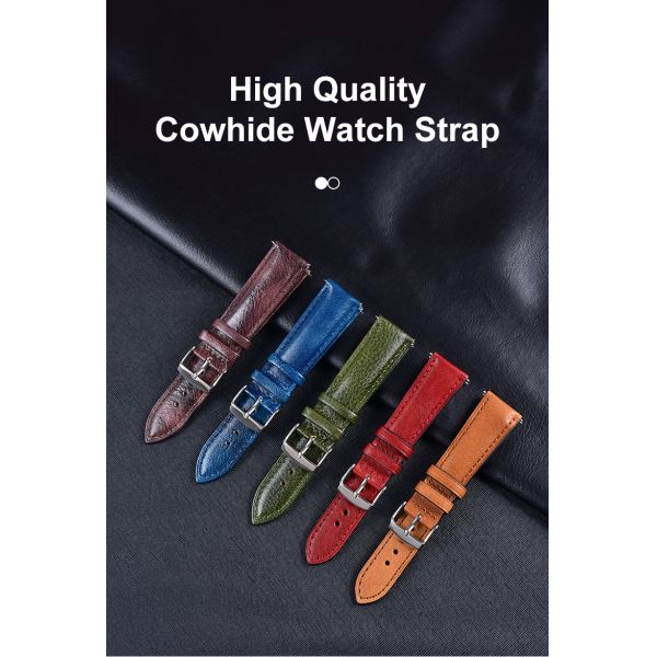 Retro-style Patent Leather Watch Straps-OEM