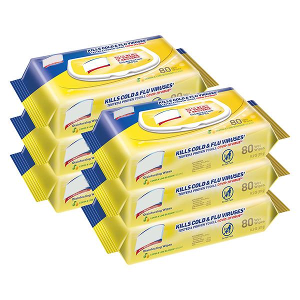 Lemon And Lime Blossom Disinfectant Handi Pack Wipes Biodegradable Clean Disinfecting Wipes
