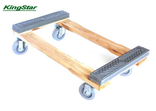 Rubber Caps Heavy Duty Furniture Dolly Open Frame Construction , 4 TPR Wheels