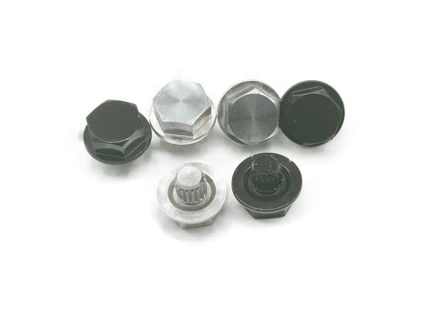 6.4mm Shank Length Wheel Hub Bolts Straight Flower Thread Direction Head Height 6.8mm
