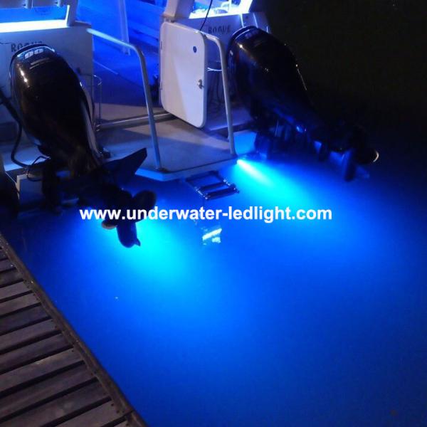 Round 6-LED IP68 Boat Transom Mount Light LED Stainless Steel Marine Underwater Lights For Boat Transom Fishing