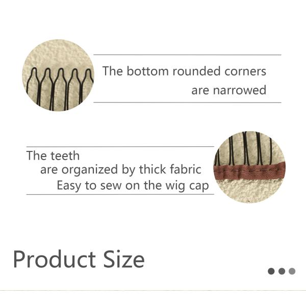 Stainless steel Wig Tools 6 Teeth Wig Cap Clips For Hair Extension Diy