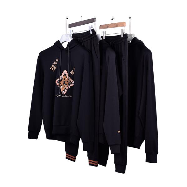 Custom Logo Color Men's Hoodie and Pants Set 100% Cotton Mean Suits for Your Clothing